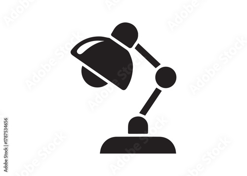 Desk Lamp icon, Desk Lamp solid vector