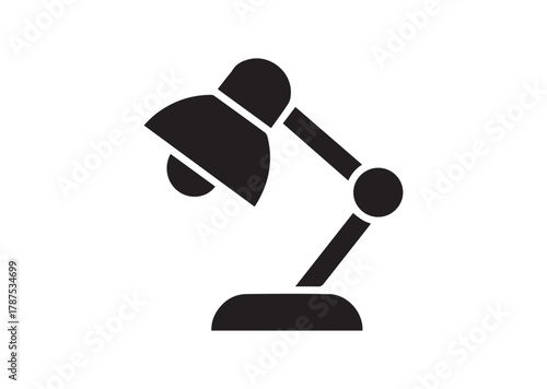 Desk Lamp icon, Desk Lamp solid vector