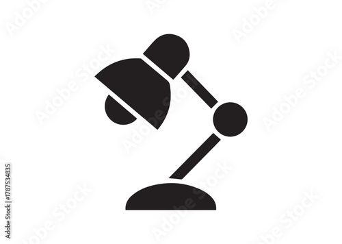 Desk Lamp icon, Desk Lamp solid vector