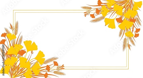 autumn leaves frame