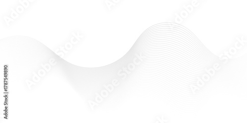 Minimal vector sound wave digital white, gray blend futuristic technology flow tech transparent line stripe energy connection web music and sound, beautiful dynamic smooth space texture background.	