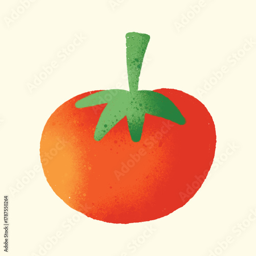 Watercolor IIlustration of an tomato