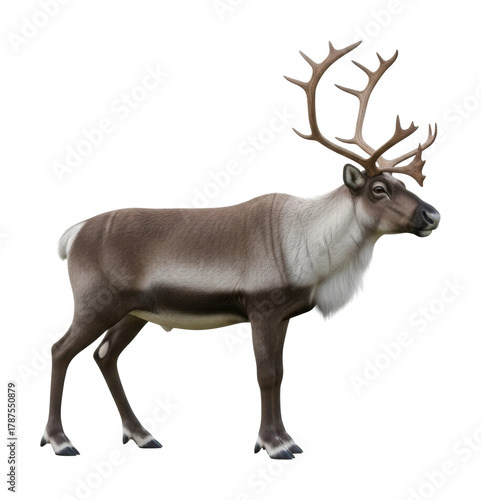 Wallpaper Mural Reindeer grazing in arctic landscape wildlife nature scene isolated on transparent background Torontodigital.ca