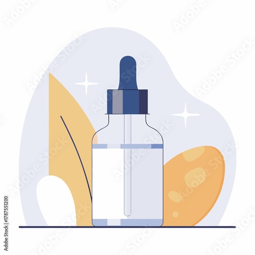 Wallpaper Mural an art of a bottle or vial containing a cosmetic product Torontodigital.ca