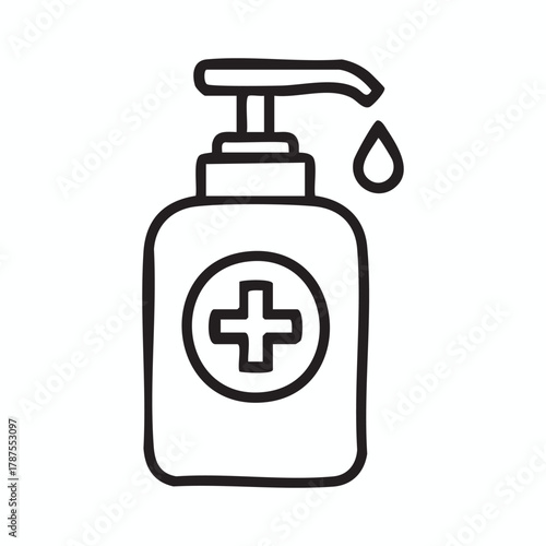 Hand sanitizer with cross