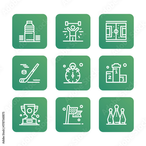Sport icon set collection. Vector icon illustration
