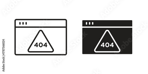 404 Error icon for web design, mobile apps