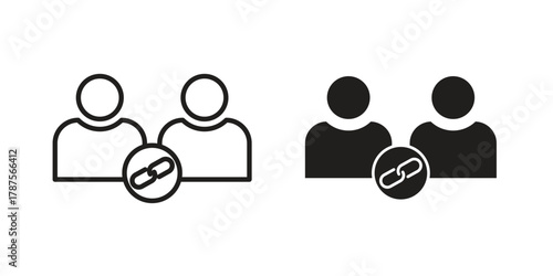 Affiliate link icon for web design, mobile apps