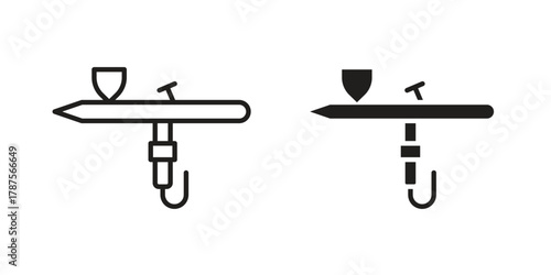 Airbrush icon for web design, mobile apps