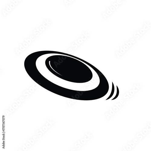 frisbee  logo icon illustration simple flat
