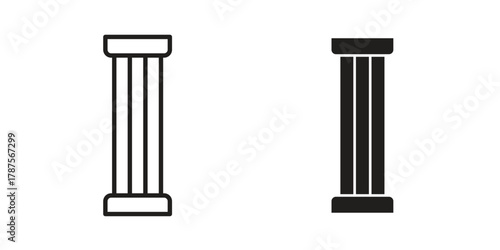 Antique Column icon for web design, mobile apps
