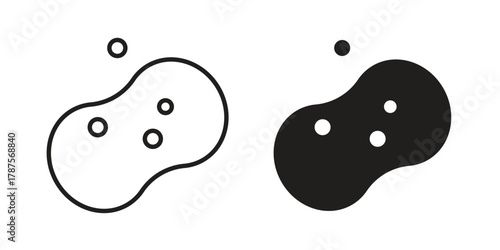 Bath sponge icon for web design, mobile apps