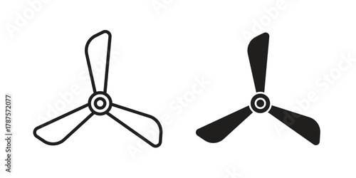Ceiling fan icon for web design, mobile apps
