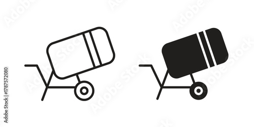 cement mixers icon for web design, mobile apps