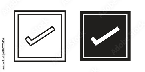 Check Square icon for web design, mobile apps