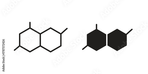 Chemical content icon for web design, mobile apps