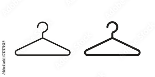 Clothes hanger icon for web design, mobile apps