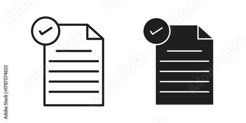 Consent icon for web design, mobile apps