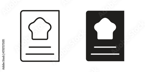 Cookbook icon for web design, mobile apps