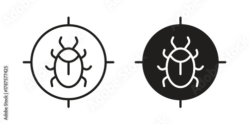 Debug icon for web design, mobile apps