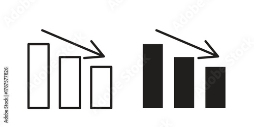 Decrease icon for web design, mobile apps