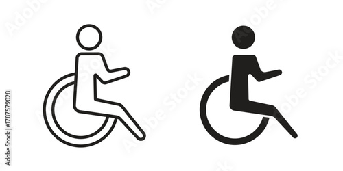Disabled icon for web design, mobile apps