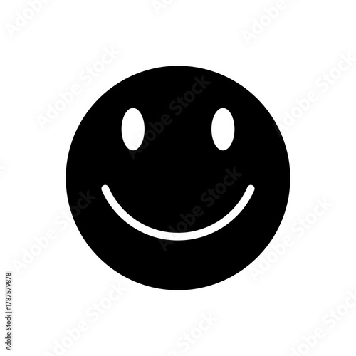 Smile icon. Emoticon vector. Smiling emoticon.