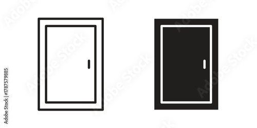Door icon for web design, mobile apps