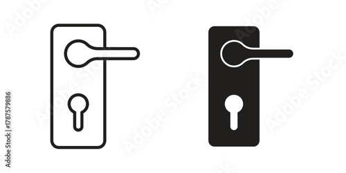 Doorknob icon for web design, mobile apps