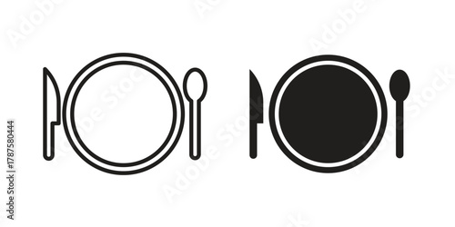 Eatery icon for web design, mobile apps