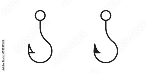 Fishing Hook icon for web design, mobile apps