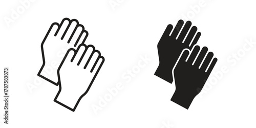 Gloves icon for web design, mobile apps
