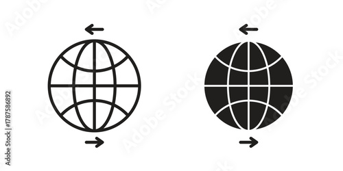 Import-export icon for web design, mobile apps