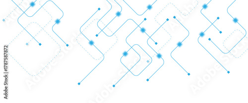 Abstract futuristic technology background. Technology background with crossed lines and dots.