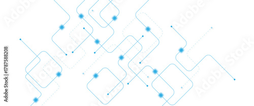 Abstract futuristic technology background. Technology background with crossed lines and dots.