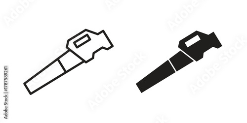 Leaf blower icon for web design, mobile apps