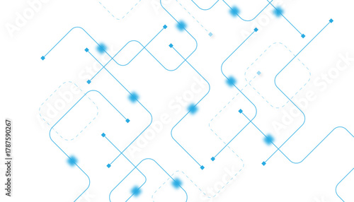 Abstract futuristic technology background. Technology background with crossed lines and dots.