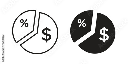 Margin icon for web design, mobile apps