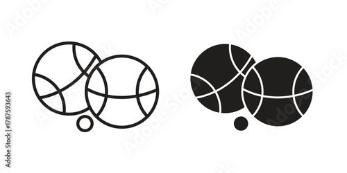 Petanque icon for web design, mobile apps