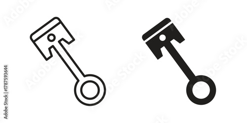 Piston icon for web design, mobile apps