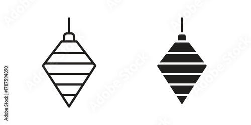 Plumb bob icon for web design, mobile apps