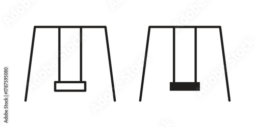 Porch swing icon for web design, mobile apps