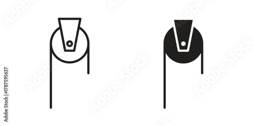 Pulley icon for web design, mobile apps