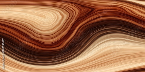 Wallpaper Mural Abstract Polished Wood Grain Flowing Wave Texture Torontodigital.ca