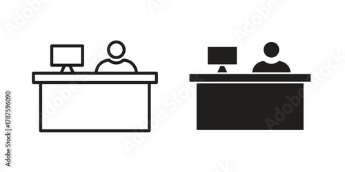 Reception icon for web design, mobile apps