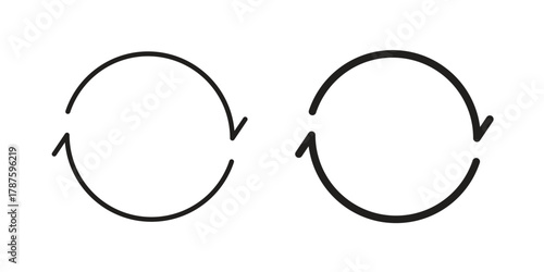 Recurring icon for web design, mobile apps