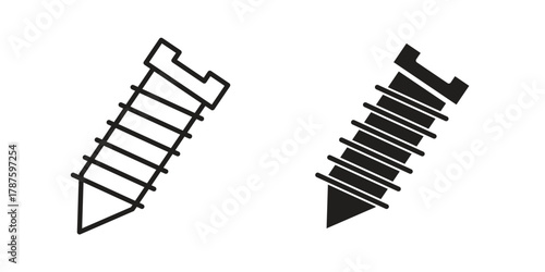 Screw icon for web design, mobile apps