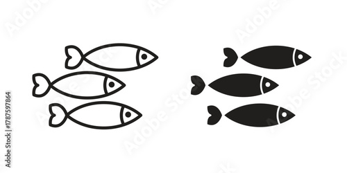 Shoal icon for web design, mobile apps