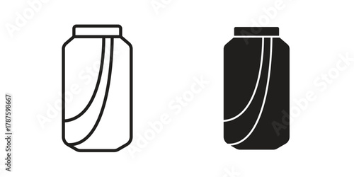 Soda can icon for web design, mobile apps