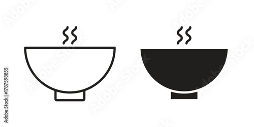 Soup icon for web design, mobile apps